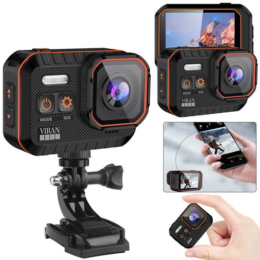 WiFi Anti-shake Action Camera With Remote Control Waterproof 2Inch IPS Screen - Shutter Shop Emporium