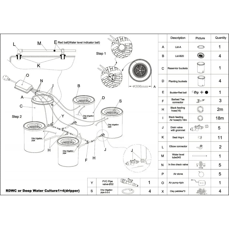 Top Feed Drip Hydroponics Systems, - Shutter Shop Emporium