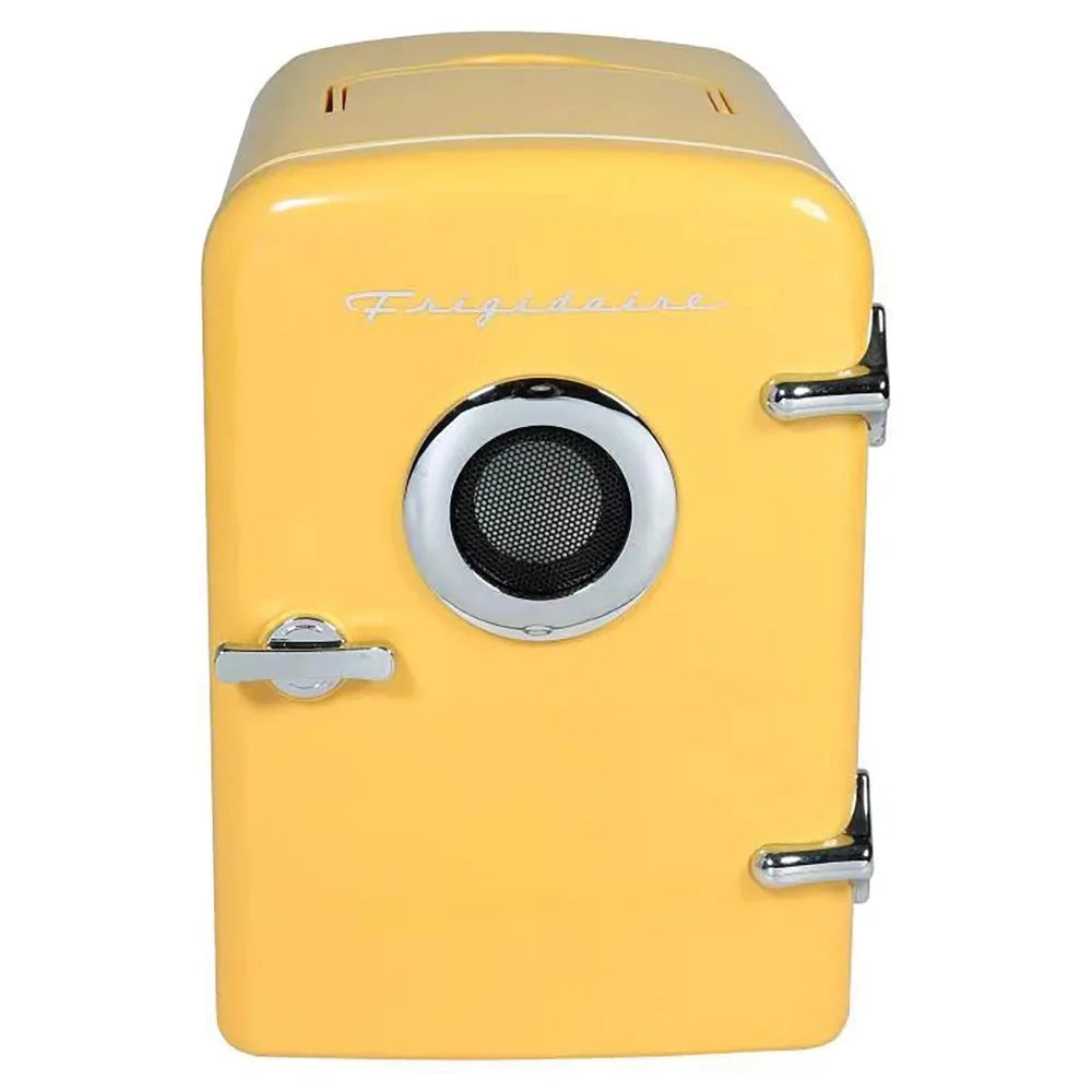 Portable Retro 6-can Mini Cooler, Built-in Bluetooth(R) Speaker, - Shutter Shop Emporium