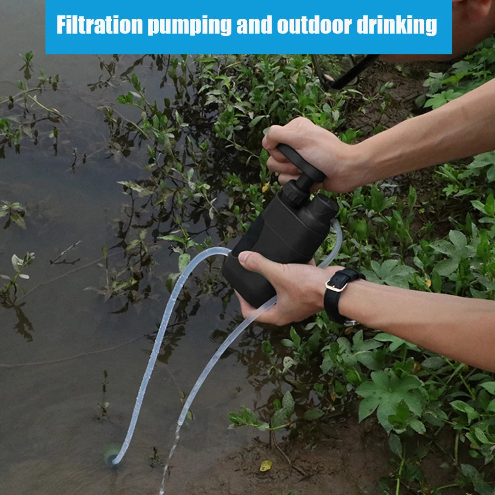 Outdoor Water Filter Water Purifier Filtration System Portable Camping Emergency Supplies Drinking Water Filtering Survival Tool