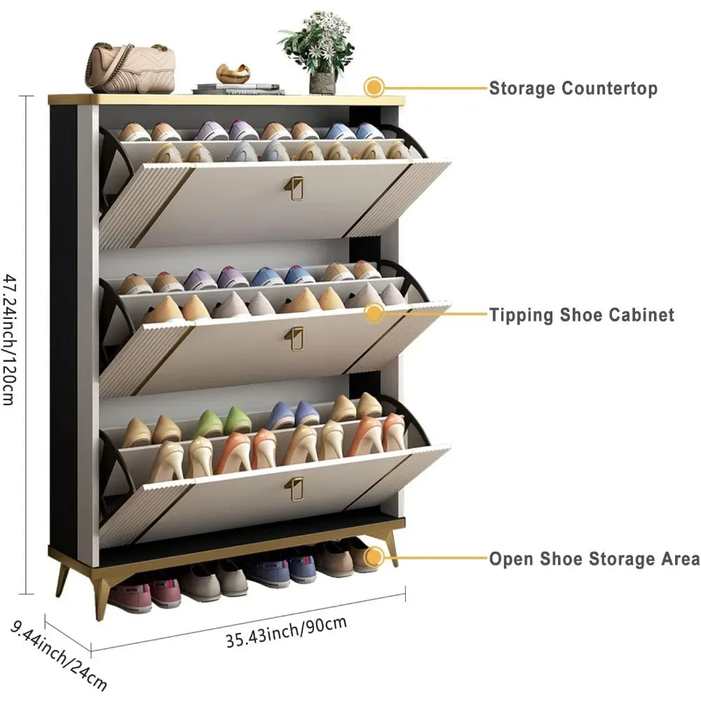 Freestanding Shoe Rack Storage - Shutter Shop Emporium