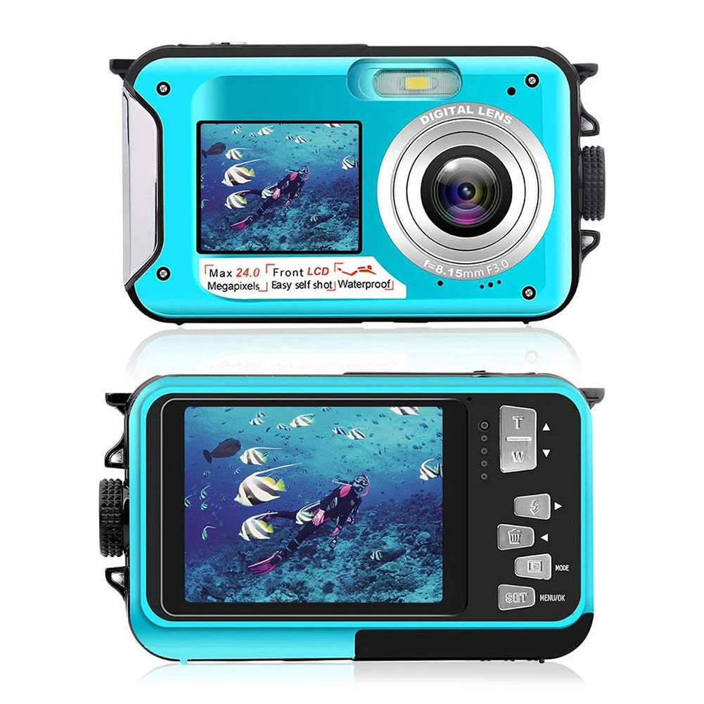 Underwater Digital Camera 1080P HD 2.4MP Waterproof - Shutter Shop Emporium