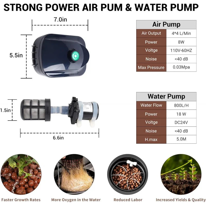 Top Feed Drip Hydroponics Systems, - Shutter Shop Emporium