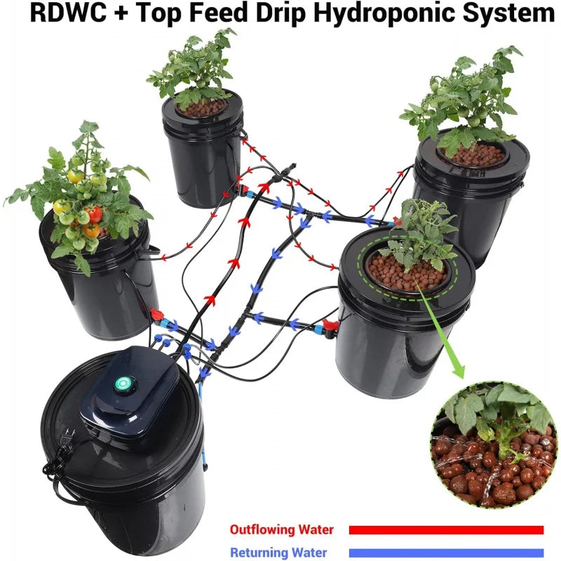 Top Feed Drip Hydroponics Systems, - Shutter Shop Emporium