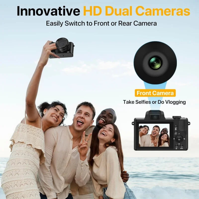 5K Digital Camera for Photography and Video Autofocus 5X Optical Zoom