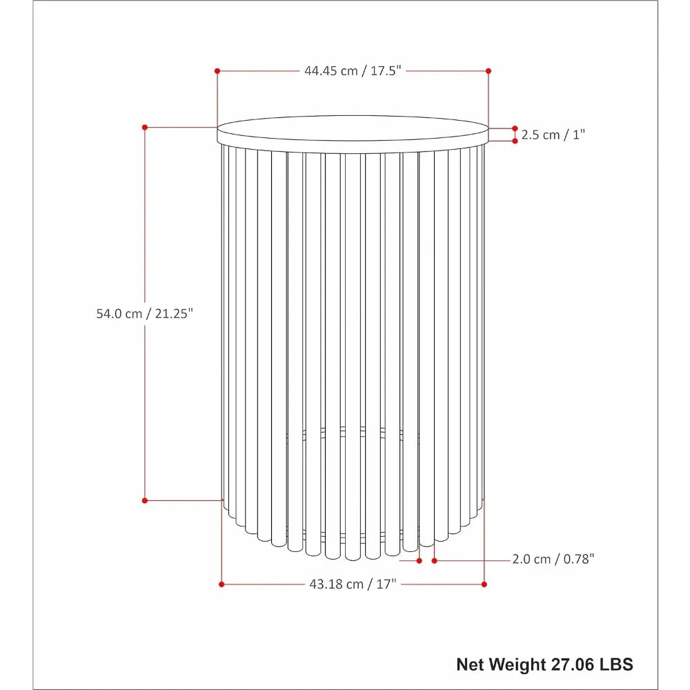 18 inch wide metal decorative table - Shutter Shop Emporium