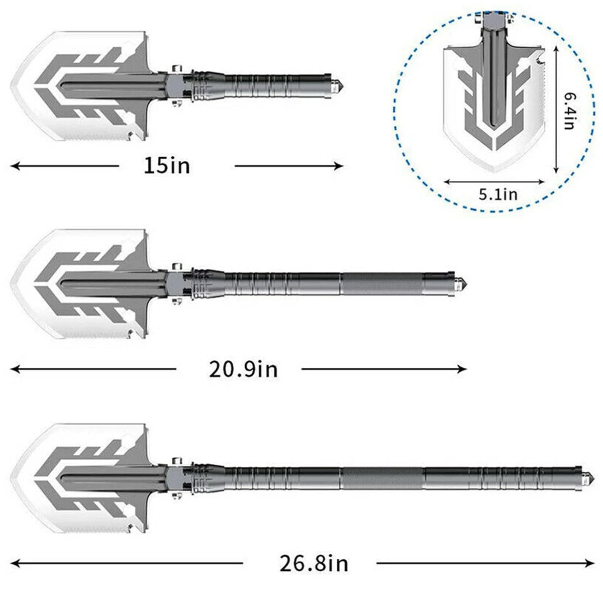 SupOutdoor plies Engineering Multifunctional Military Shovel